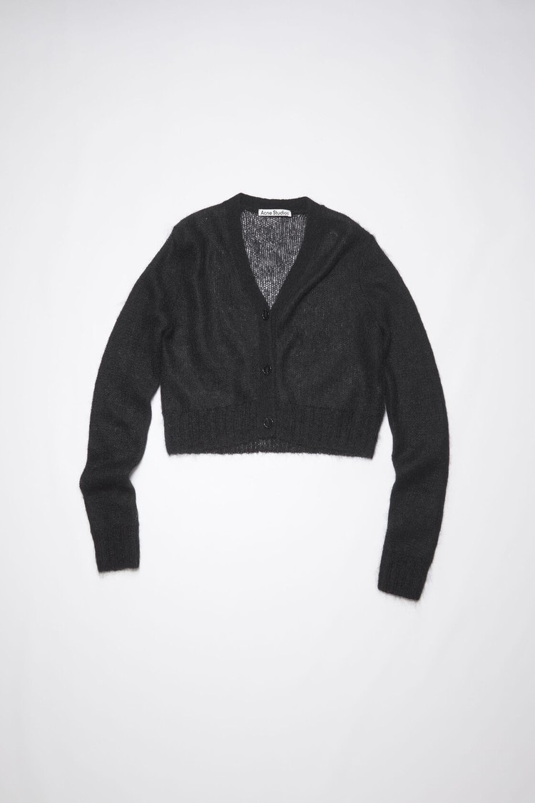 Black Acne Studios Cropped Women's Cardigan | VFRO-60154