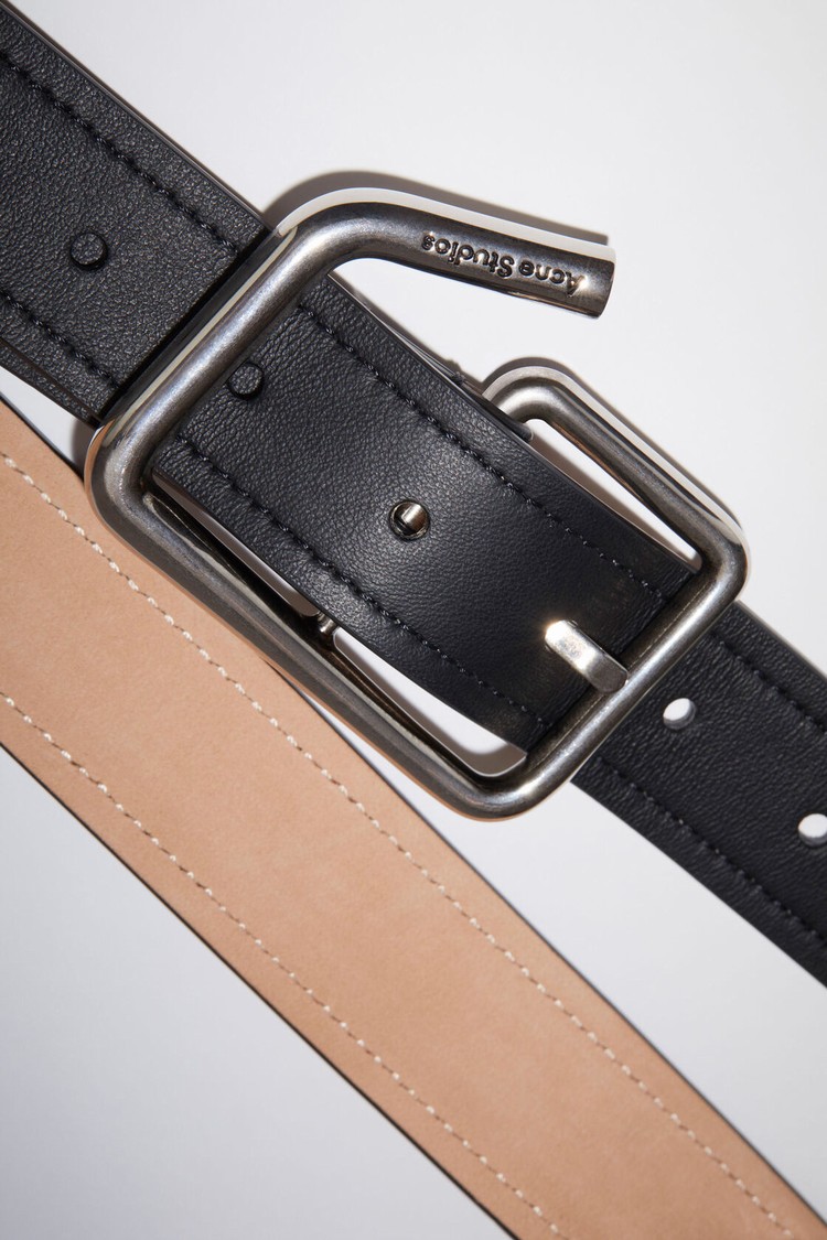 Black Acne Studios Deconstructed Belts | HFJL-71542