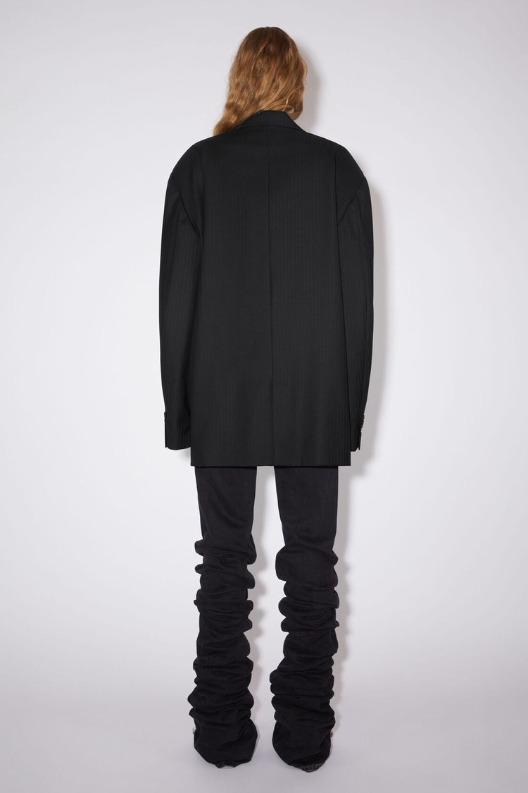 Black Acne Studios Deconstructed Women's Jackets | GNJQ-61283