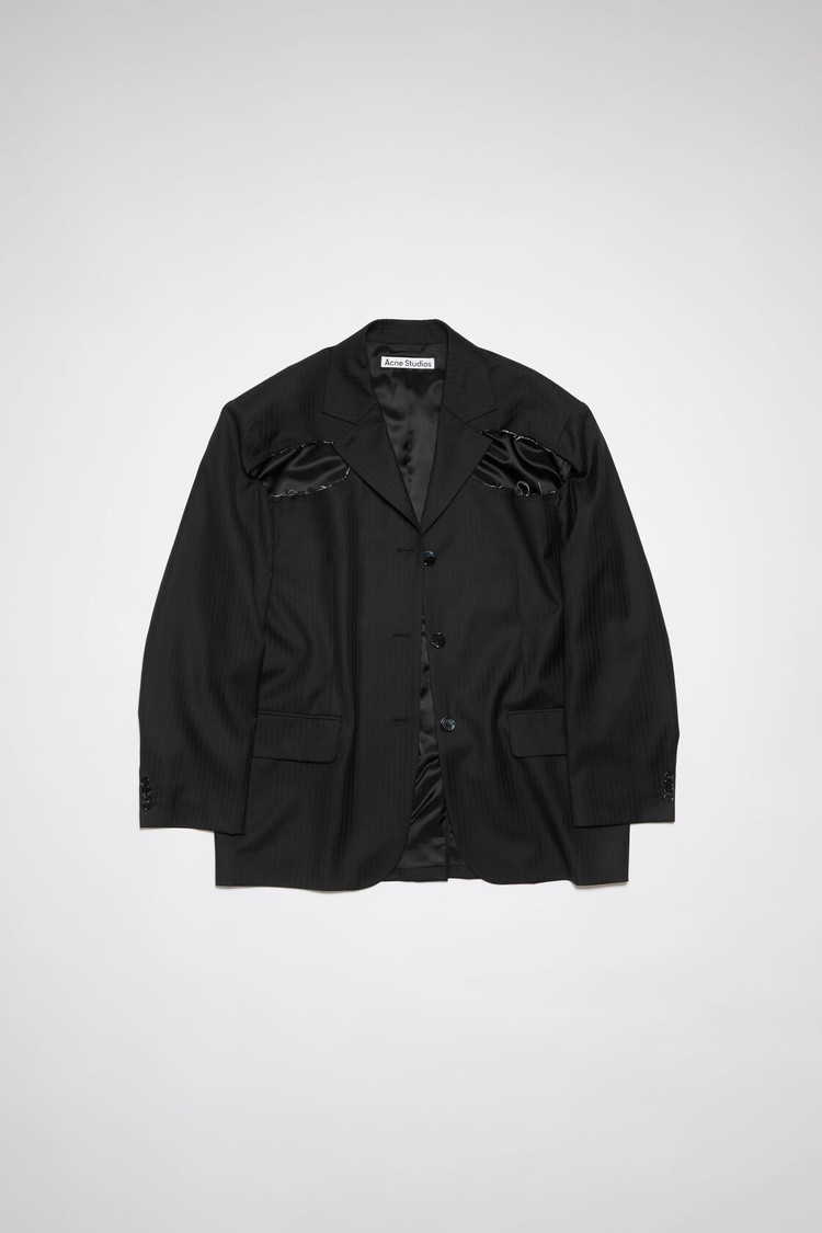 Black Acne Studios Deconstructed Women's Jackets | GNJQ-61283