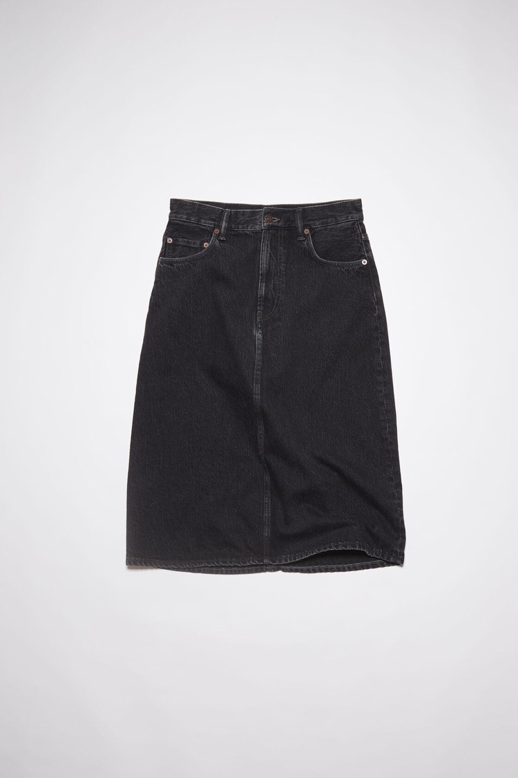 Black Acne Studios Denim Midi Women's Skirts | RLNQ-28710