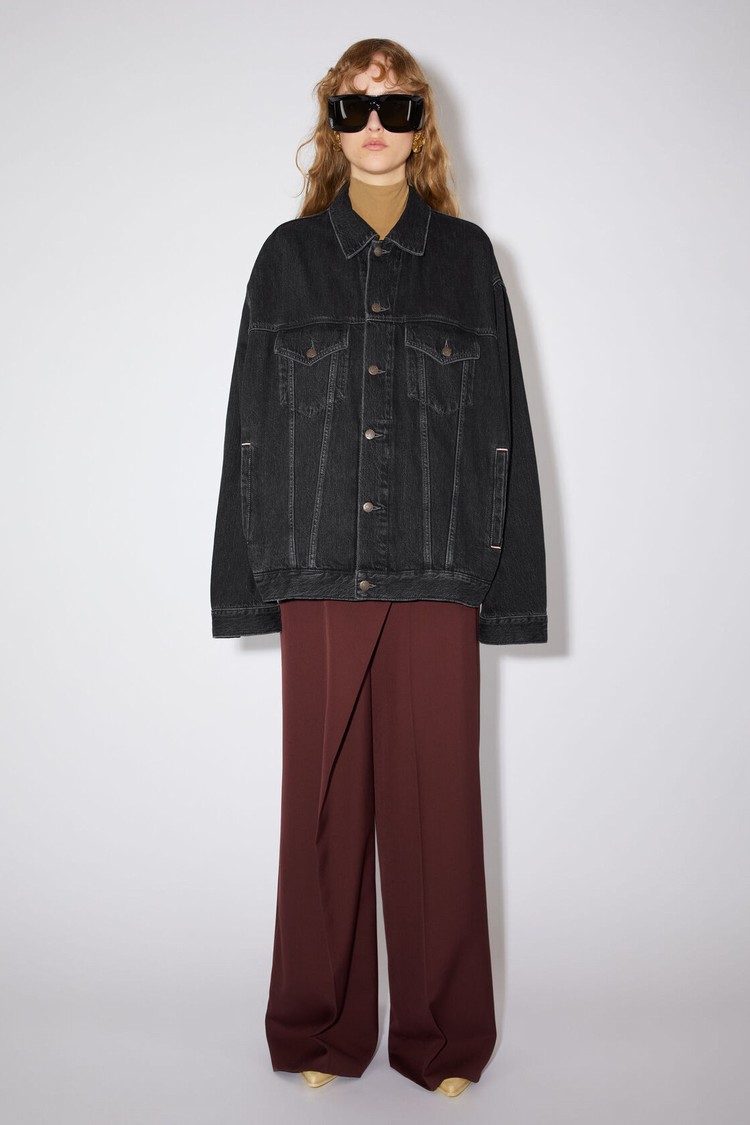 Black Acne Studios Denim Women\'s Jackets | GLMI-15036