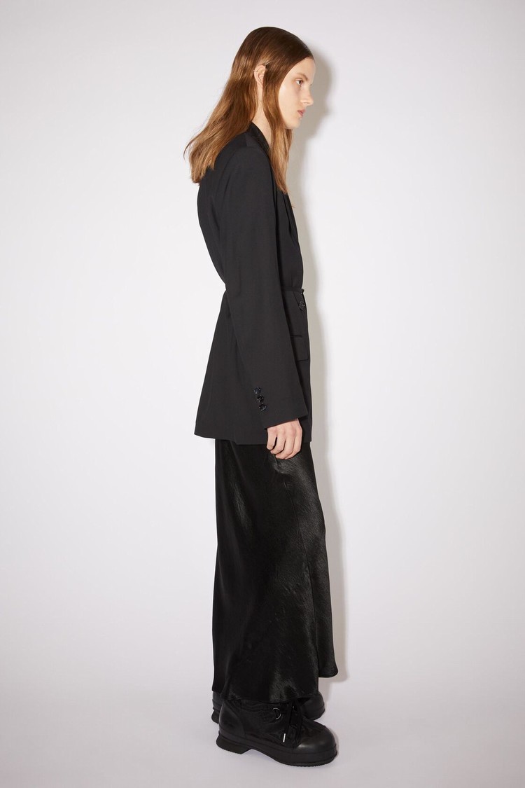 Black Acne Studios Double Breasted Women's Suits | QWRA-82394