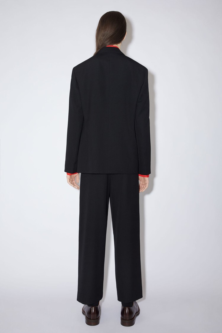 Black Acne Studios Double-breasted Men's Suits | HCBQ-70319