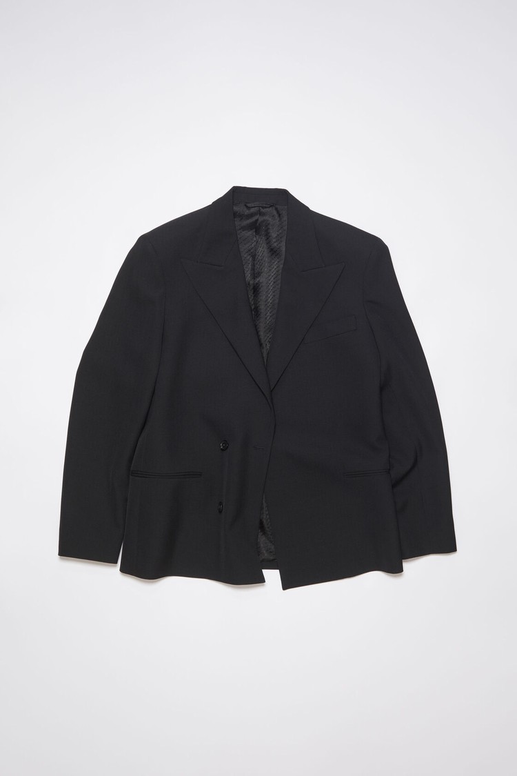 Black Acne Studios Double-breasted Men's Suits | HCBQ-70319