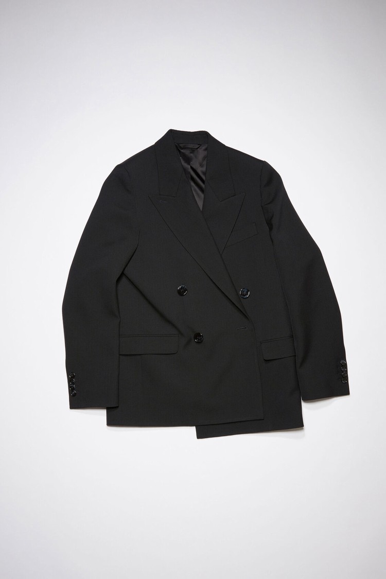 Black Acne Studios Double-breasted Women's Suits | BGKP-61978