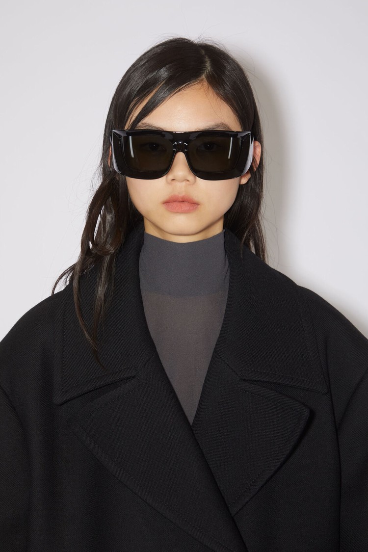 Black Acne Studios Double-breasted Women's Coats | GEYM-73908