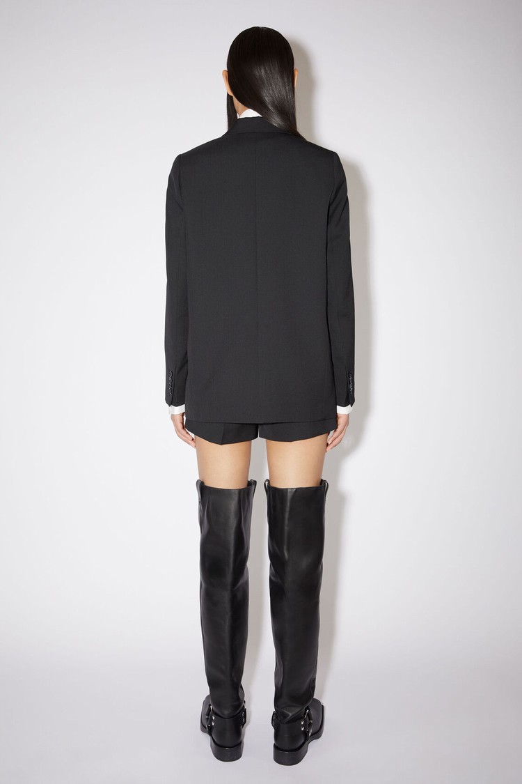 Black Acne Studios Double-breasted Women's Jackets | SVUR-78063