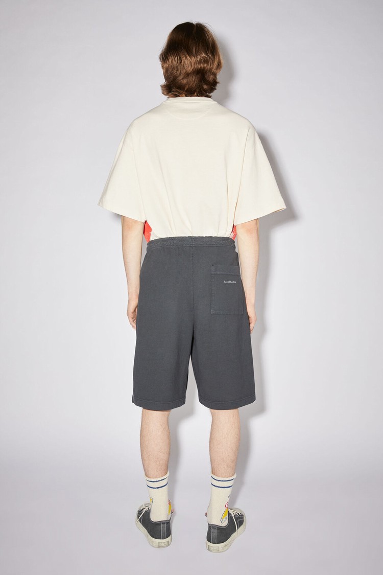 Black Acne Studios Elastic Waist Men's Shorts | YKMZ-40832