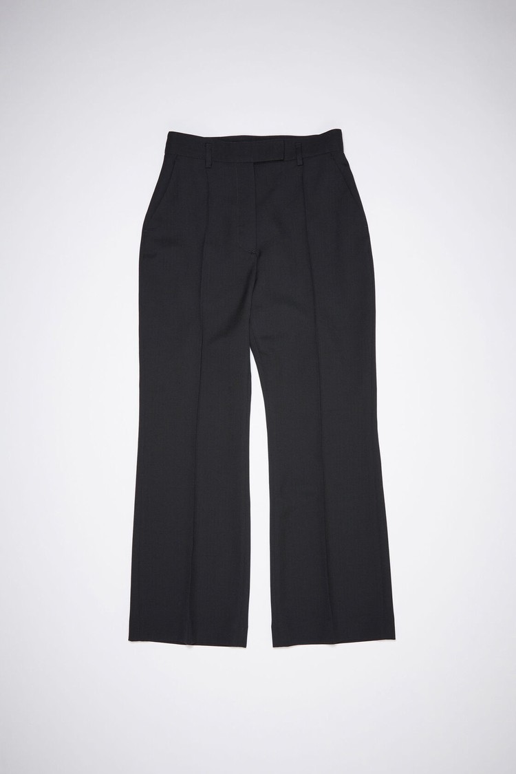 Black Acne Studios Flared Women's Trousers | QBAU-12705