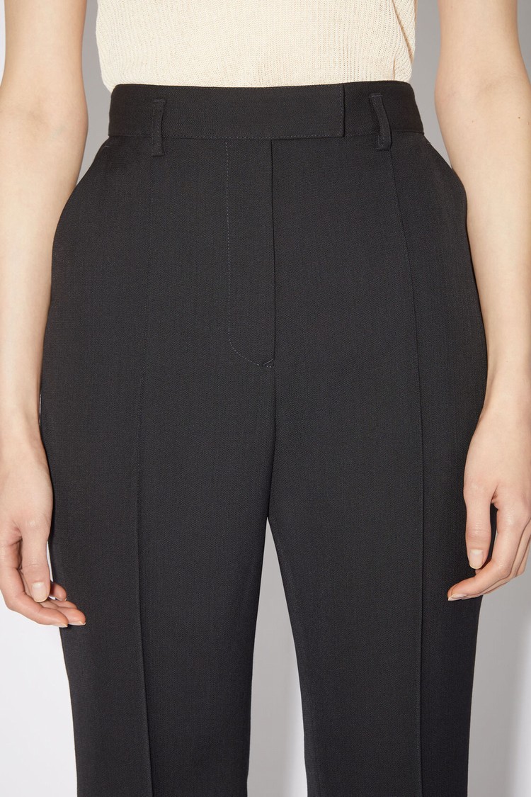 Black Acne Studios Flared Wool-blend Women's Trousers | VDBA-24537