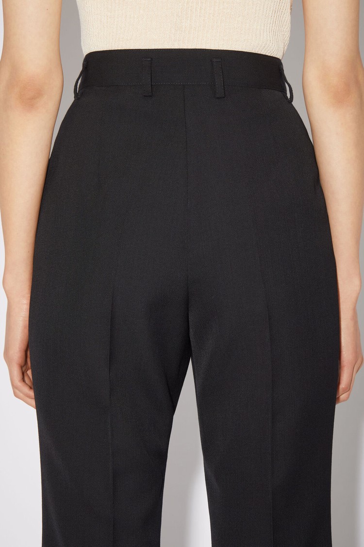 Black Acne Studios Flared Wool-blend Women's Trousers | VDBA-24537