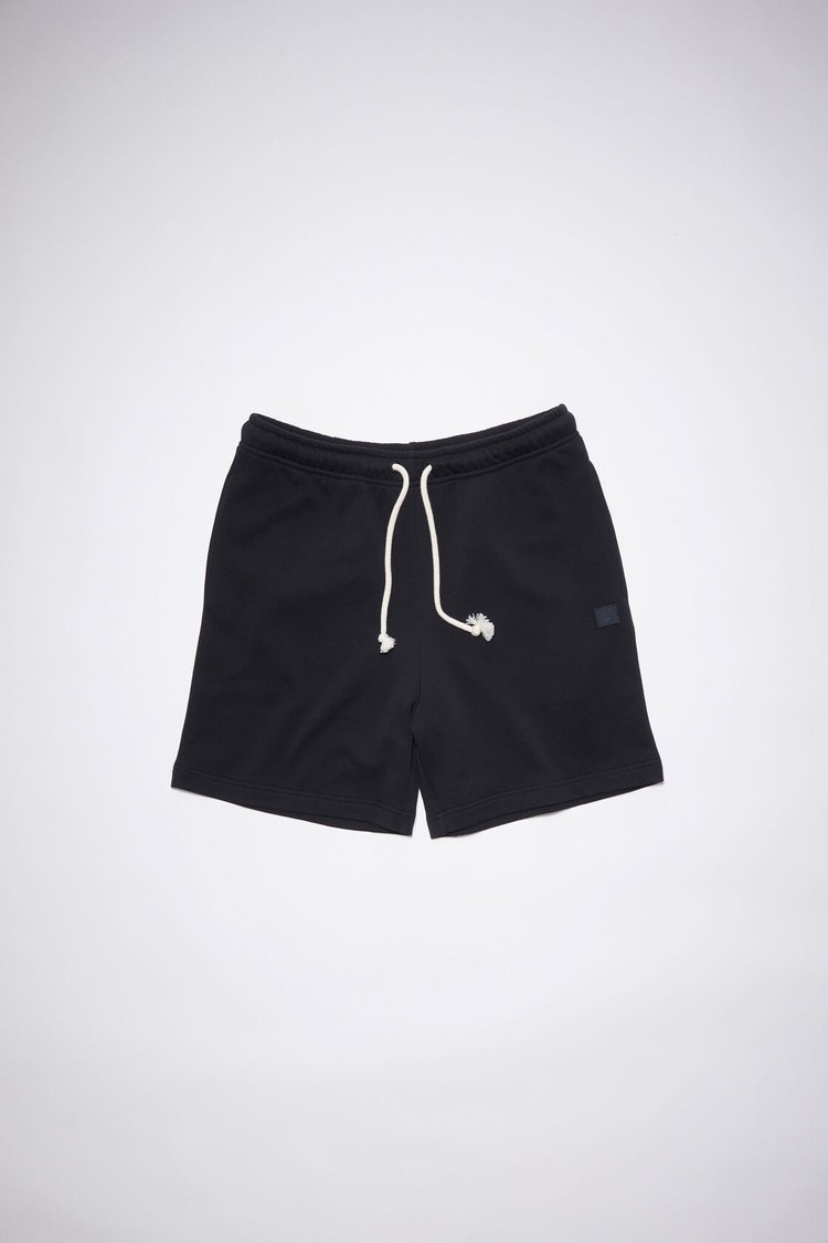 Black Acne Studios Fleece Men's Shorts | BPXW-42031