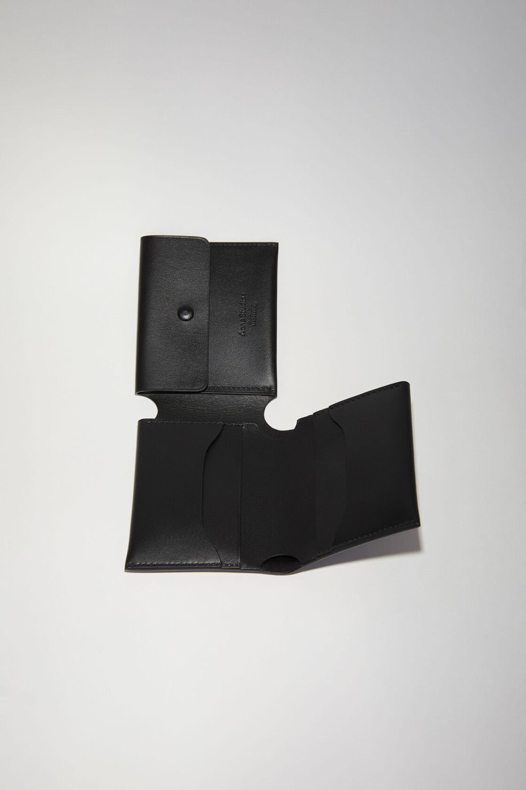 Black Acne Studios Folded Card Wallet | BRUQ-54198