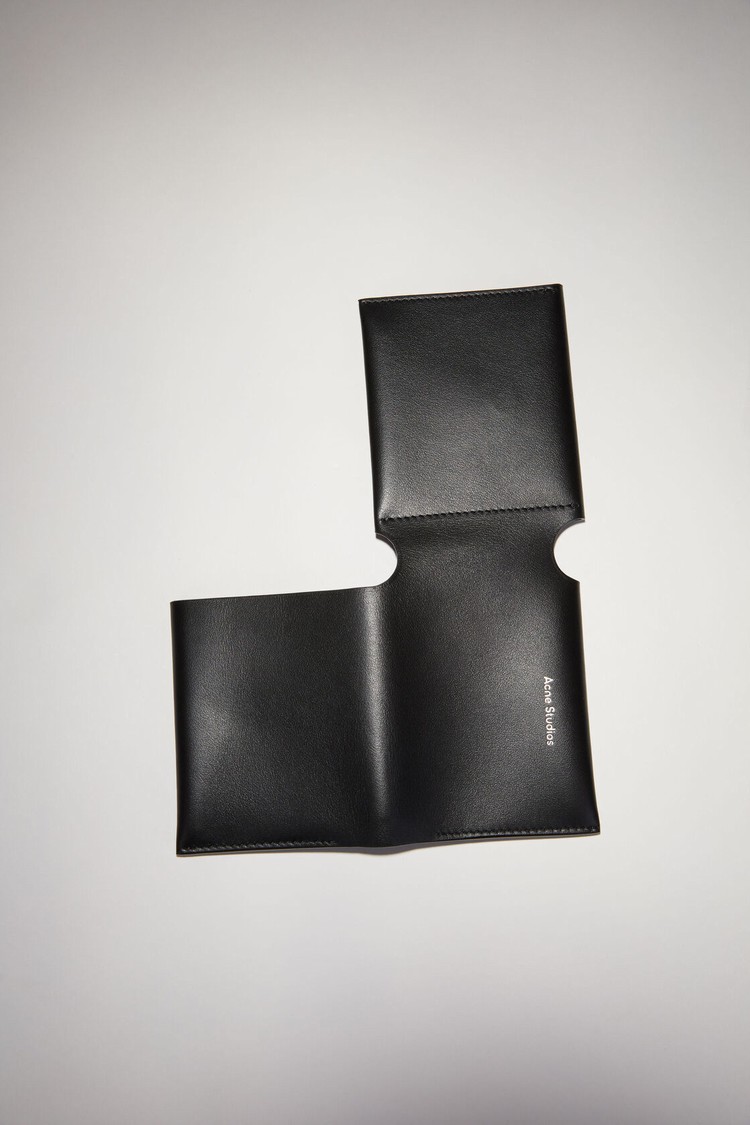 Black Acne Studios Folded Card Wallet | BRUQ-54198