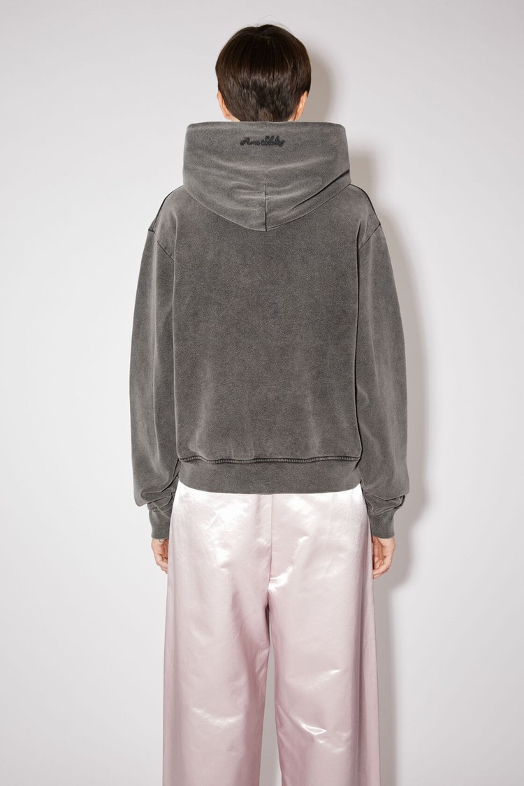 Black Acne Studios Graphic Hooded Women's Hoodie | QCZW-72489