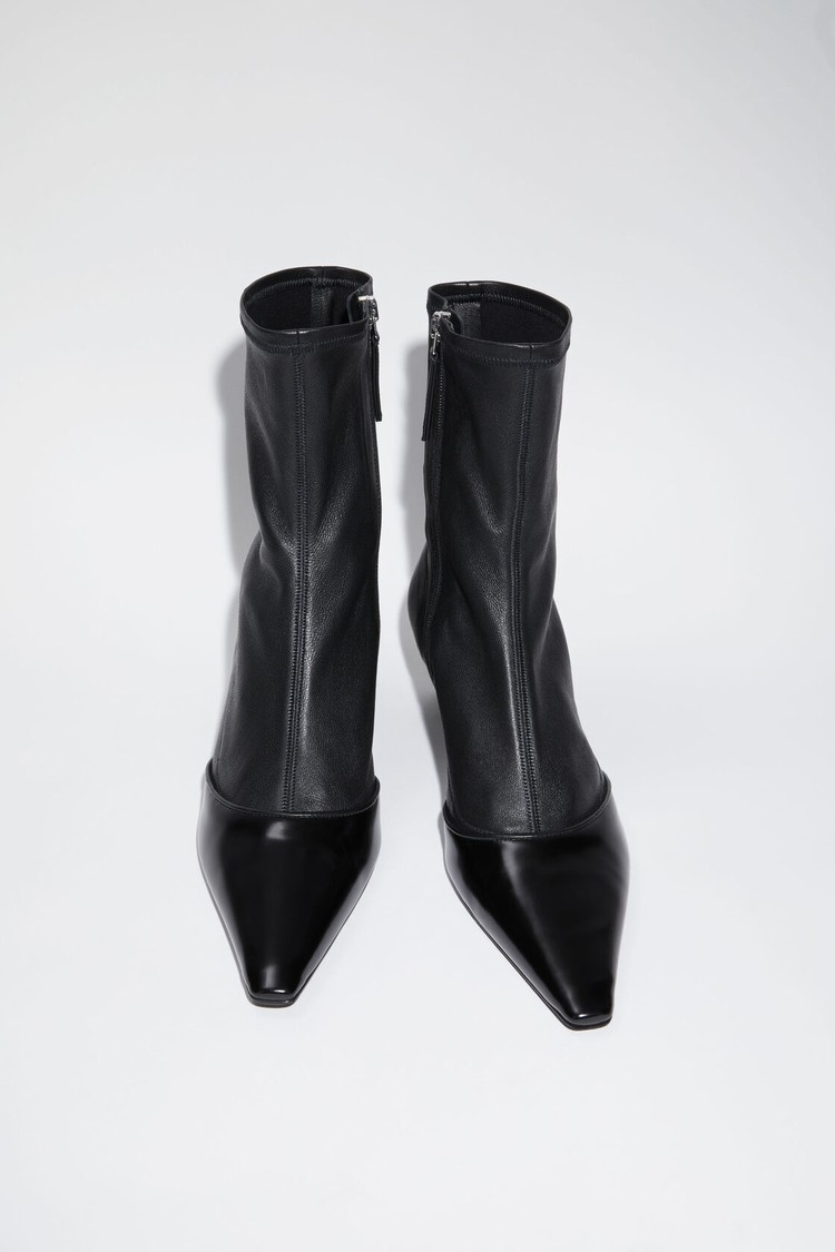 Black Acne Studios Heeled Women's Ankle Boots | TOMQ-97012