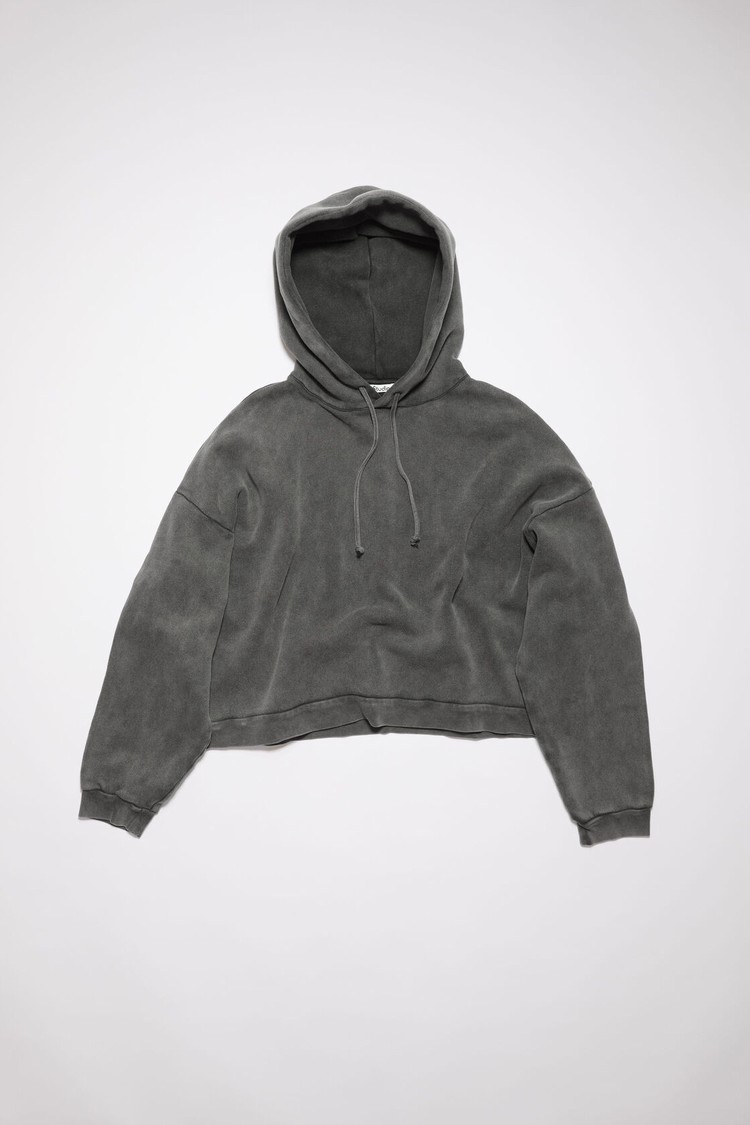 Black Acne Studios Hooded Men's Hoodie | PQFY-85217