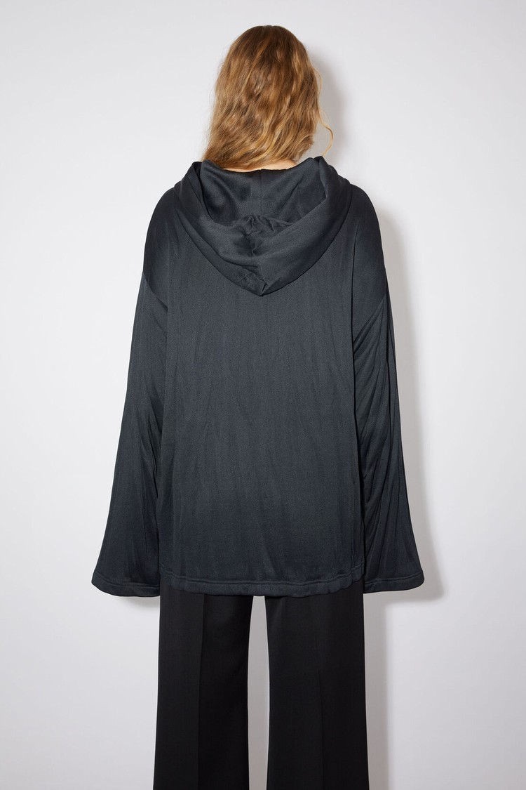 Black Acne Studios Hooded Women's Hoodie | DCXQ-60897