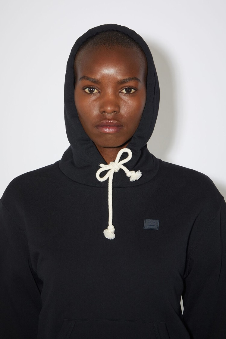 Black Acne Studios Hooded Women's Hoodie | FXCG-16387