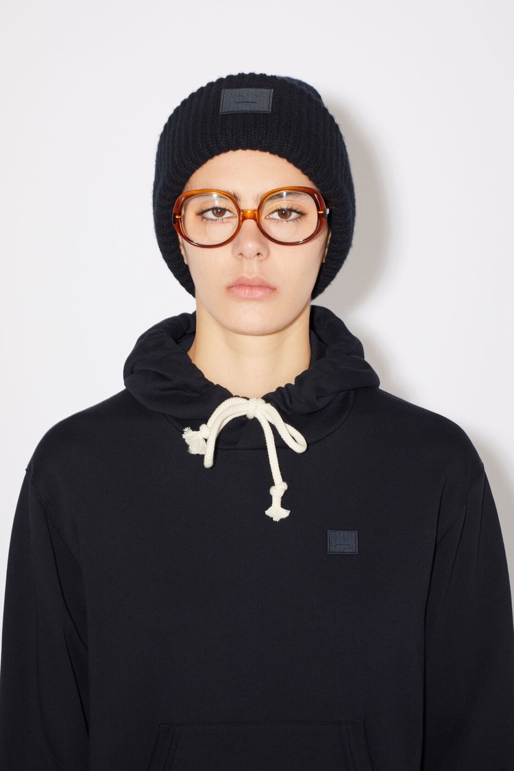 Black Acne Studios Hooded Women's Hoodie | SUWR-82596