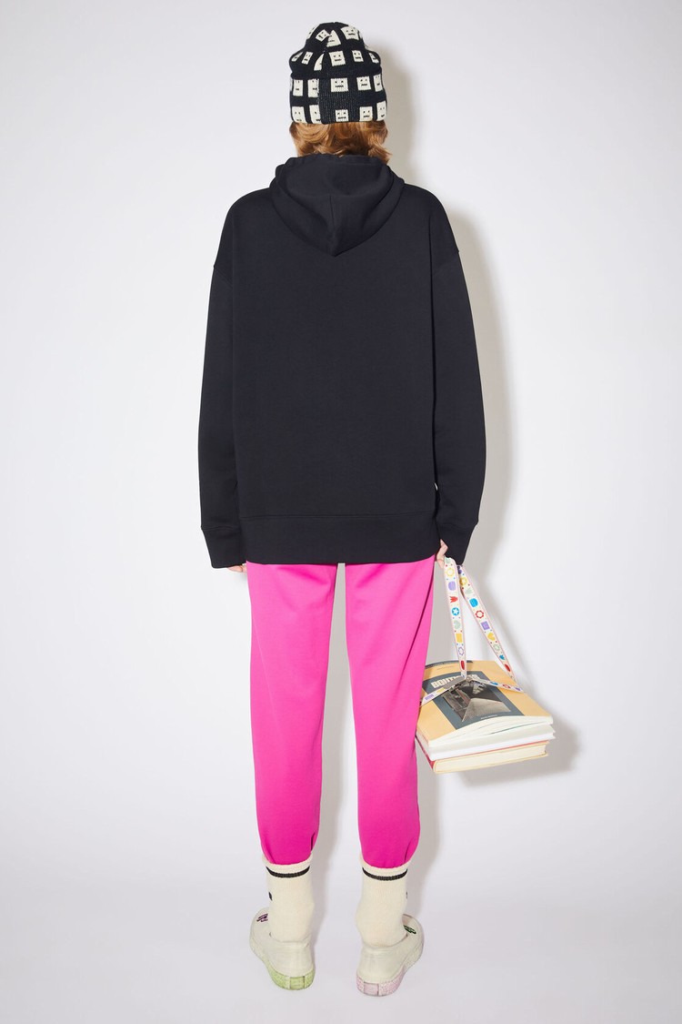 Black Acne Studios Hooded Women's Hoodie | UEIF-30684