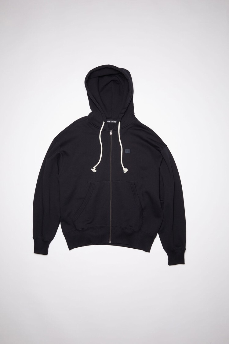 Black Acne Studios Hooded Zippered Men's Sweatshirts | SDGM-21487