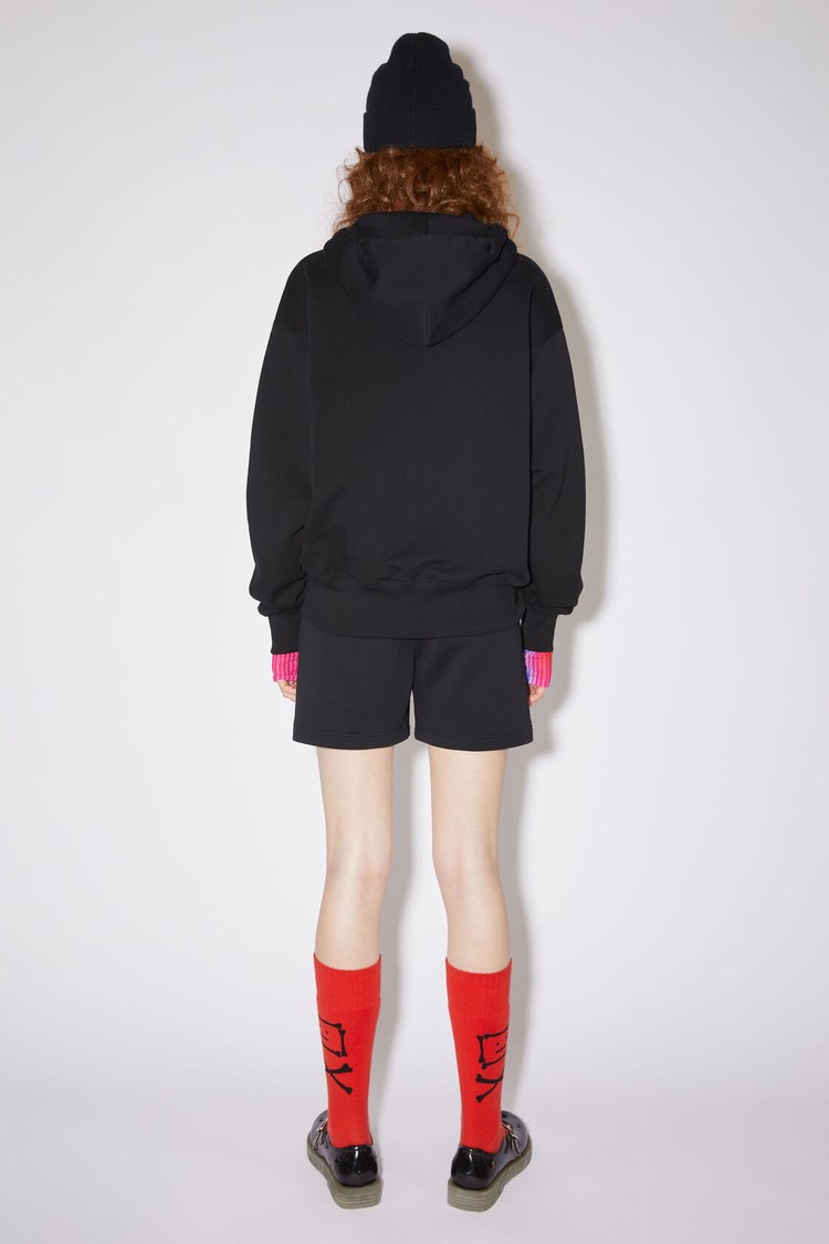 Black Acne Studios Hooded Zippered Women's Hoodie | KIOT-62397