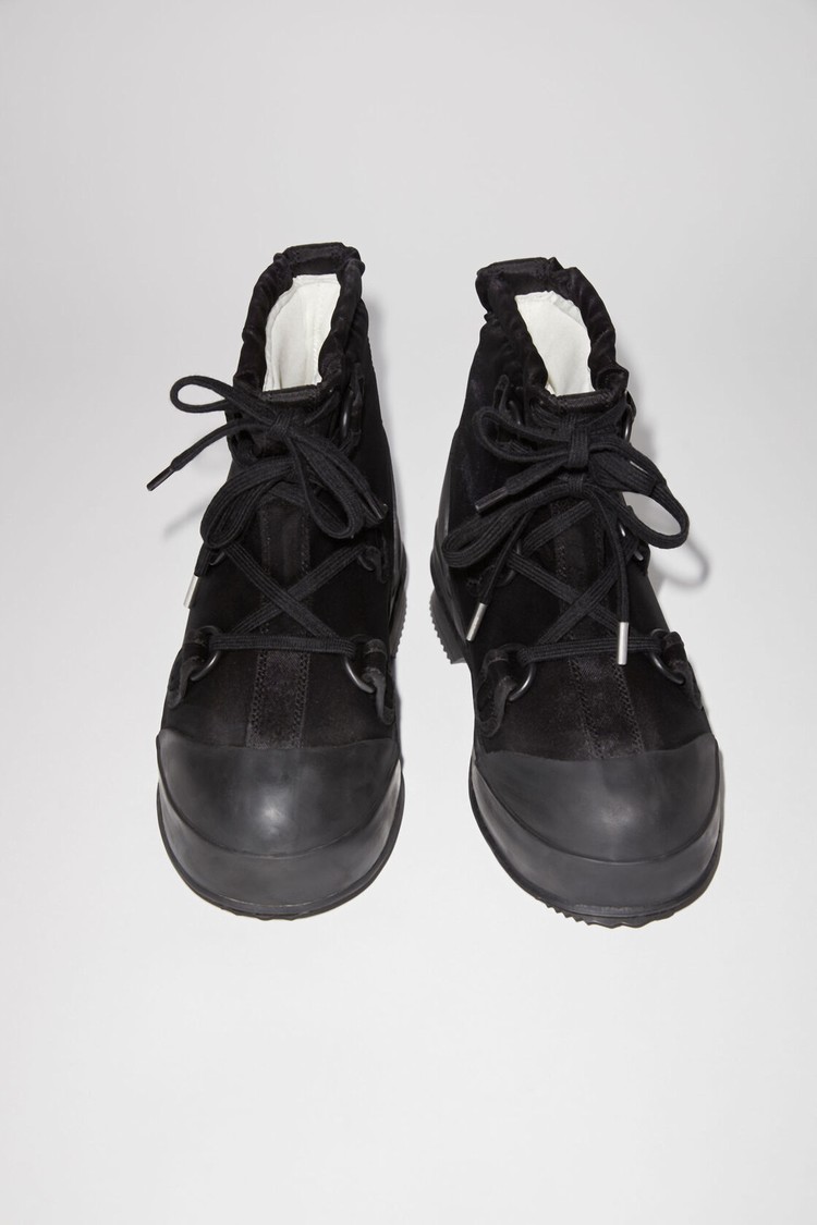 Black Acne Studios Lace-up Women's Ankle Boots | JNGF-71658