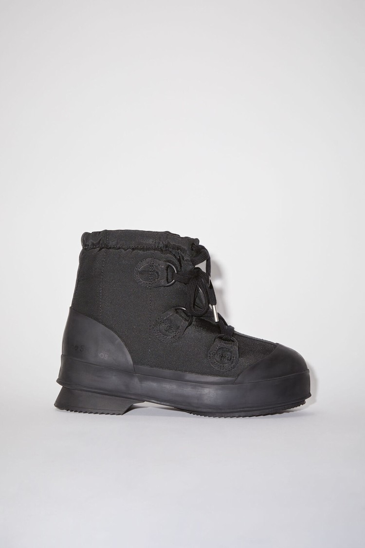 Black Acne Studios Lace-up Women\'s Ankle Boots | JNGF-71658