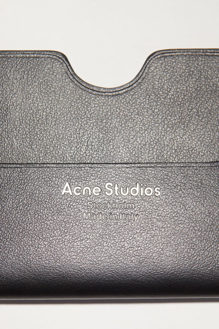 Black Acne Studios Leather Card Case | WIHQ-27430