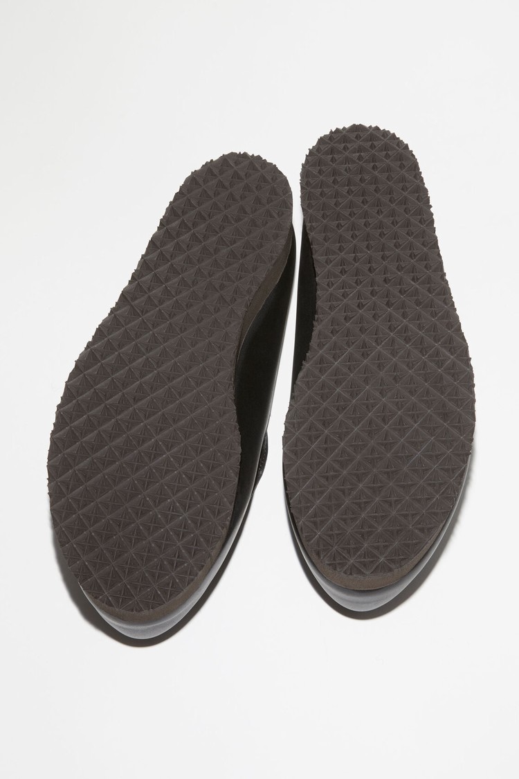 Black Acne Studios Leather Men's Slip On | BJWG-43869