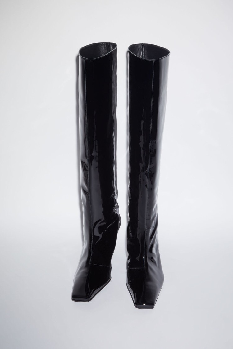 Black Acne Studios Leather Women's Heeled Boots | THRN-50971