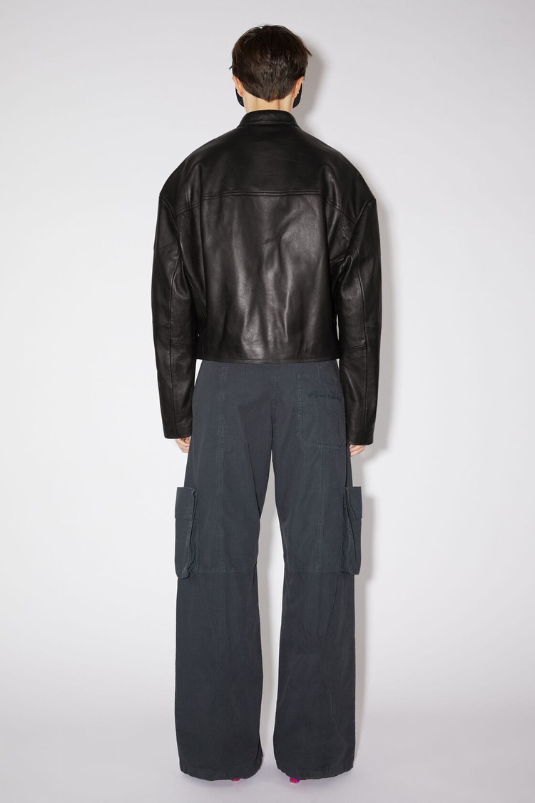 Black Acne Studios Leather Women's Jackets | GOYS-04389