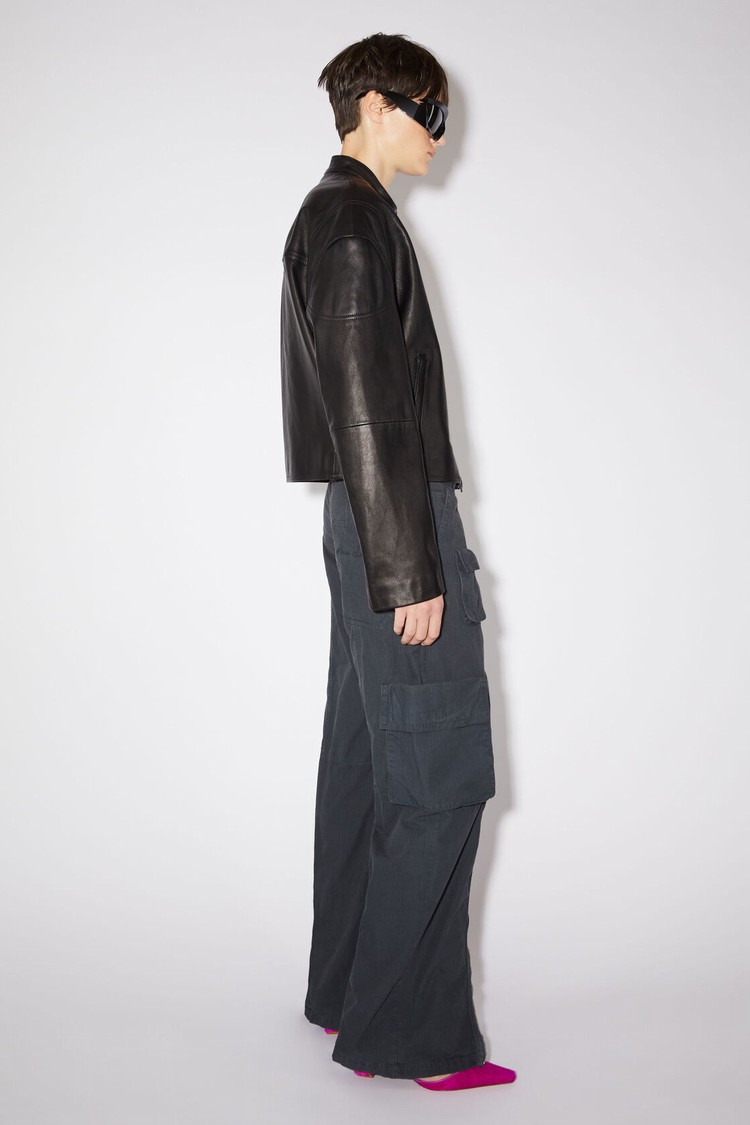 Black Acne Studios Leather Women's Jackets | GOYS-04389