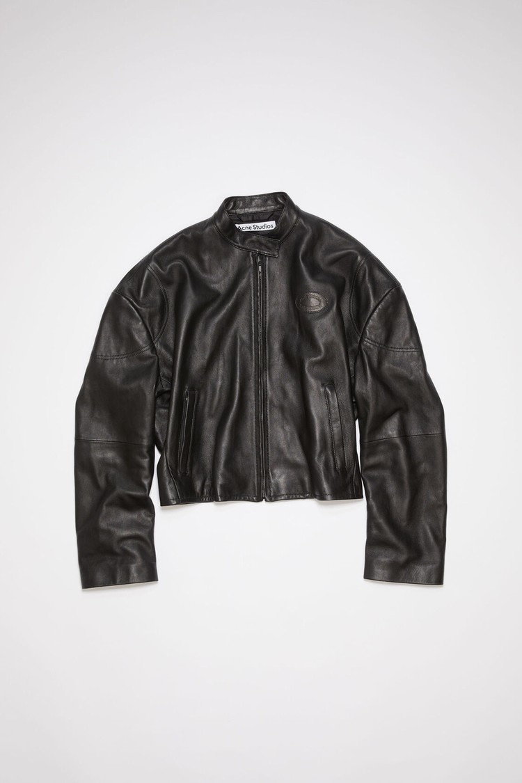 Black Acne Studios Leather Women's Jackets | GOYS-04389