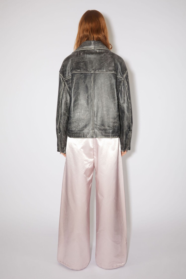 Black Acne Studios Leather Women's Jackets | ZKGB-20673