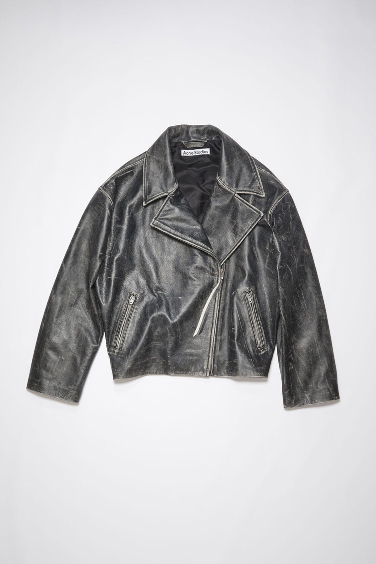 Black Acne Studios Leather Women's Jackets | ZKGB-20673