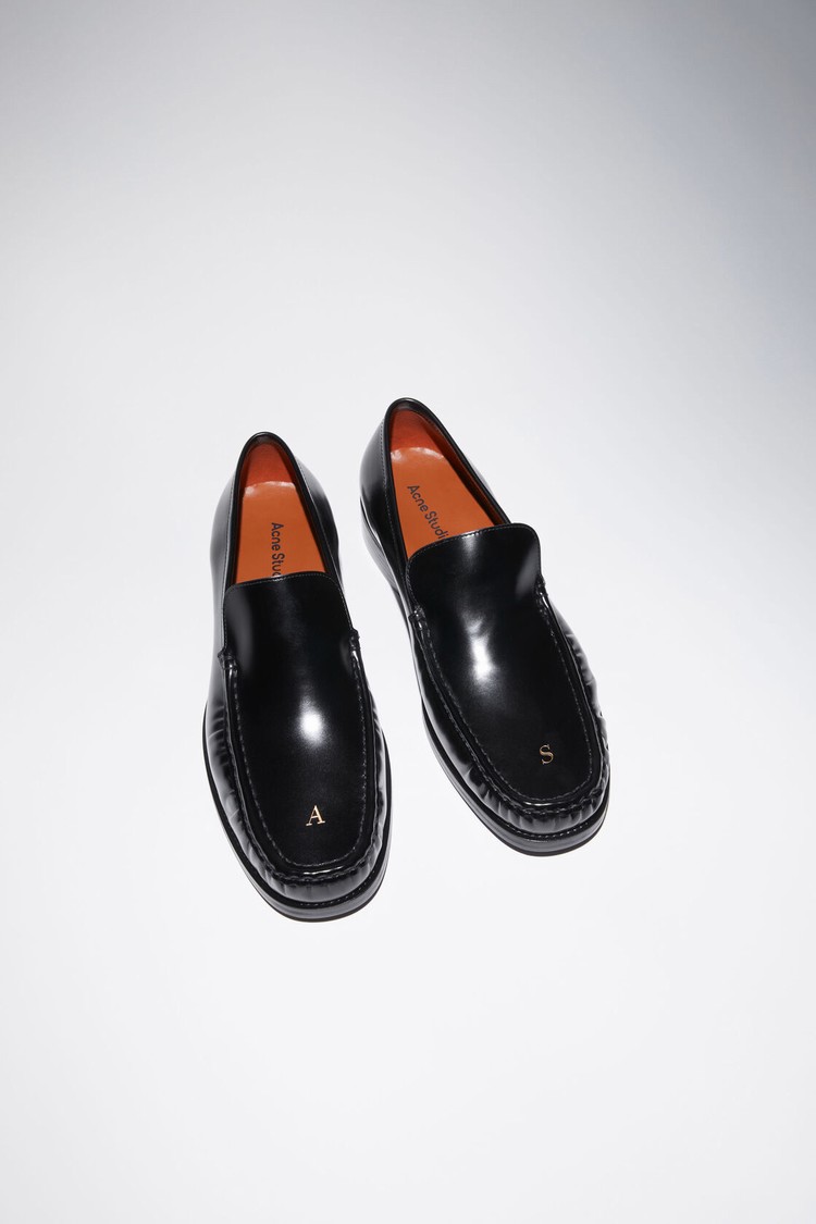 Black Acne Studios Leathers Men's Loafers | PICW-37521