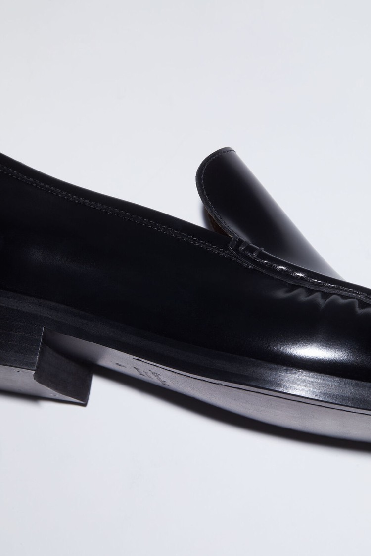 Black Acne Studios Leathers Men's Loafers | PICW-37521