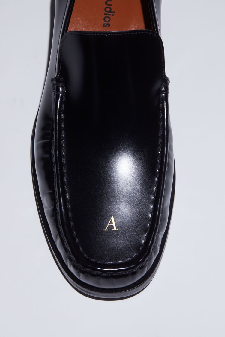 Black Acne Studios Leathers Men's Loafers | PICW-37521