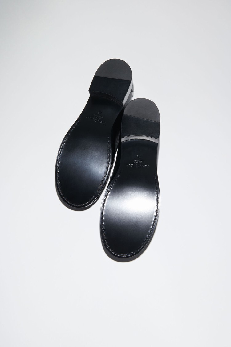 Black Acne Studios Leathers Women's Loafers | DYEP-51396