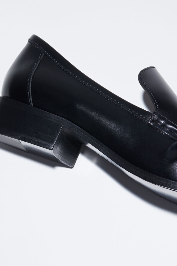 Black Acne Studios Leathers Women's Loafers | DYEP-51396