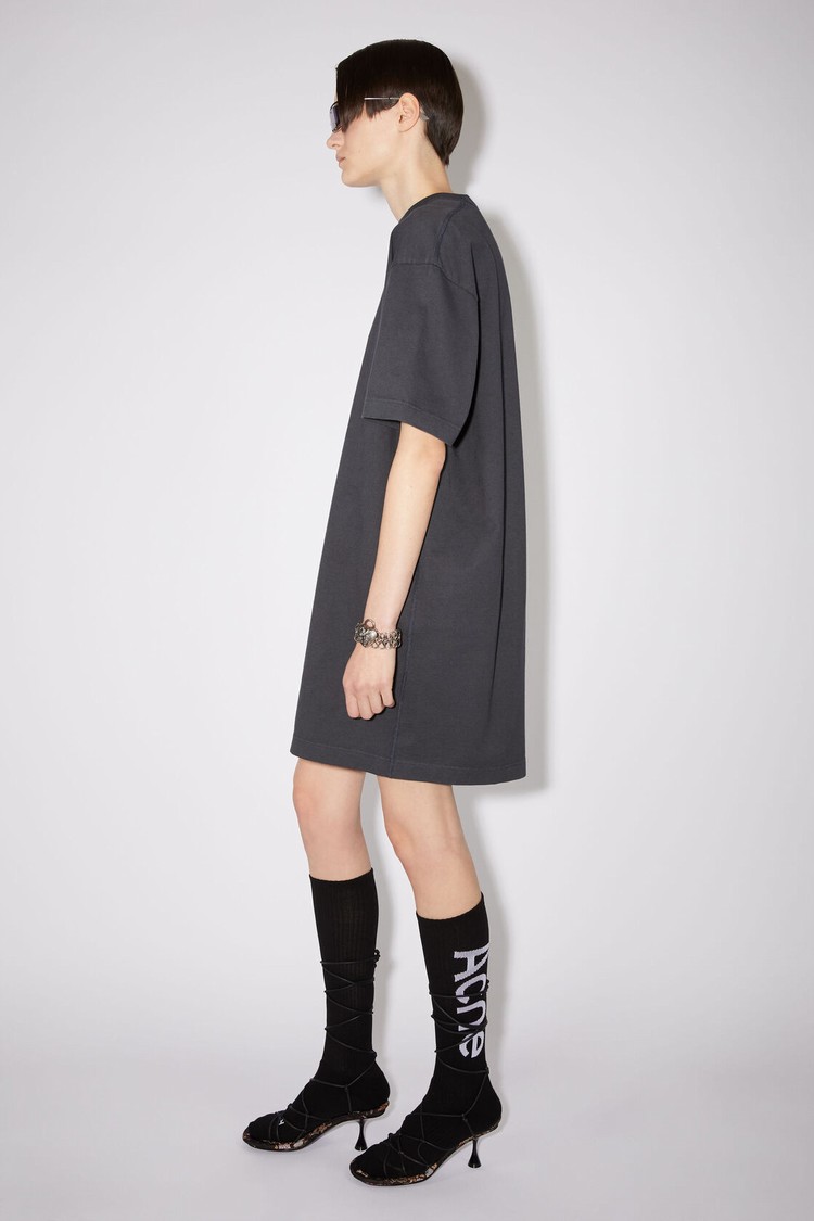 Black Acne Studios Logo Contrast Socks | IOKJ-24170