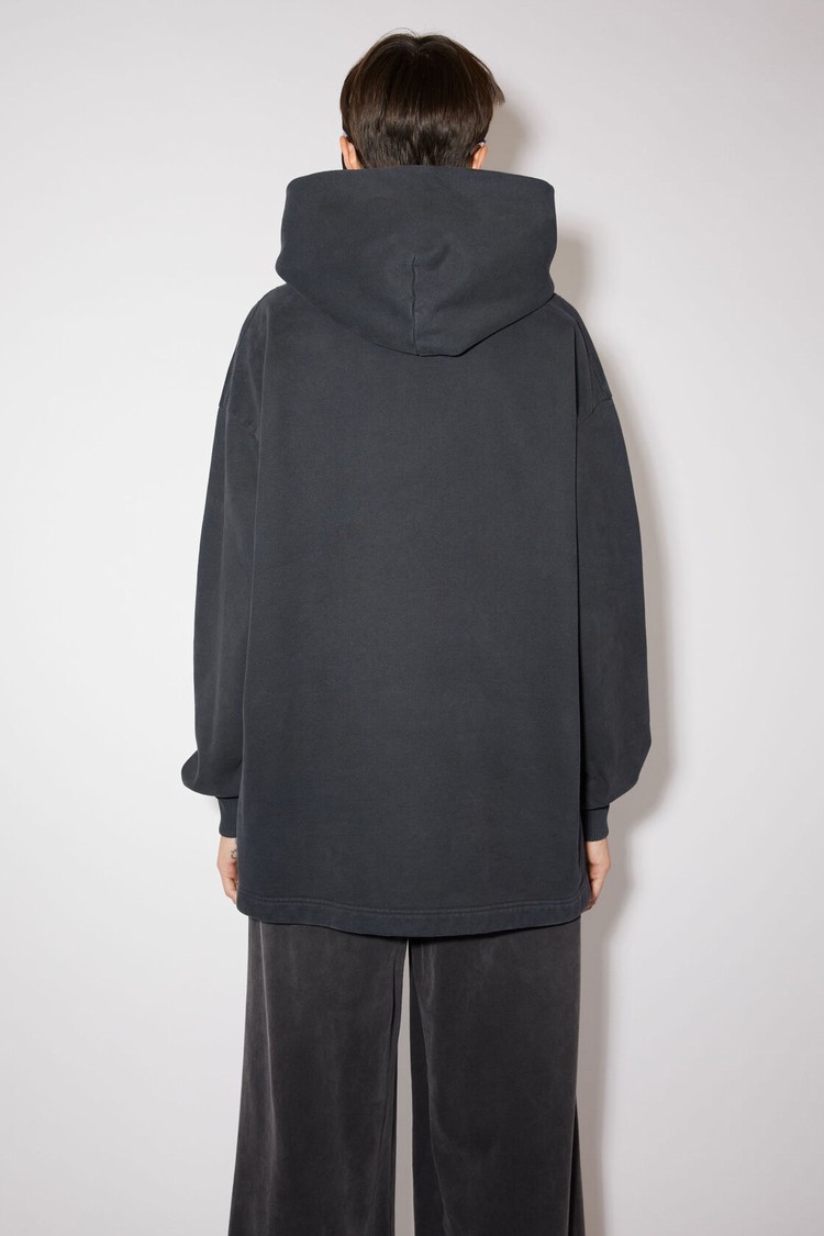 Black Acne Studios Logo Hooded Women's Hoodie | HYLV-08267