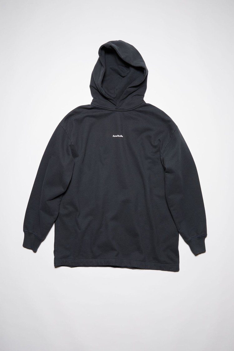 Black Acne Studios Logo Hooded Women's Hoodie | HYLV-08267