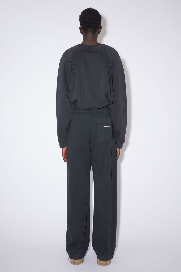 Black Acne Studios Logo Men's Sweatpants | POTA-07958