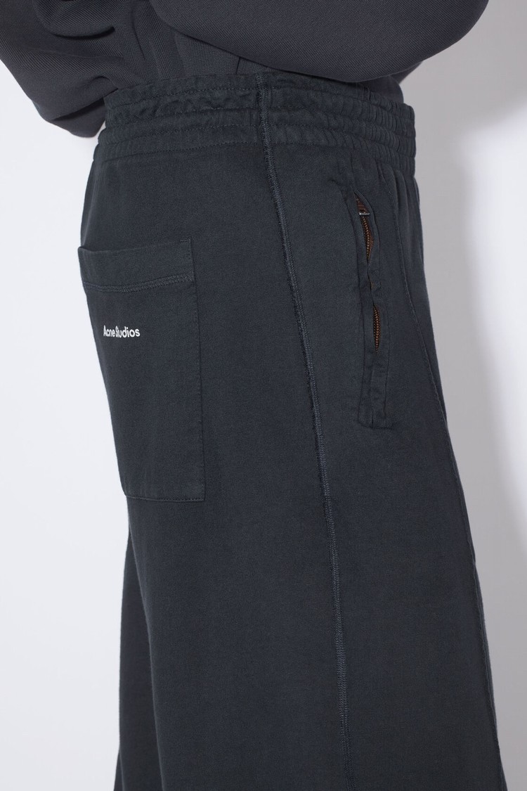 Black Acne Studios Logo Men's Sweatpants | POTA-07958