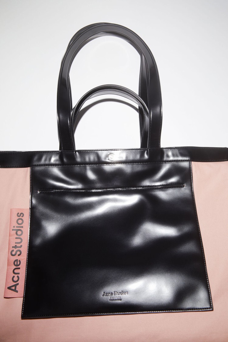 Black Acne Studios Logo Shoulder Tote Bag | SWLN-13475