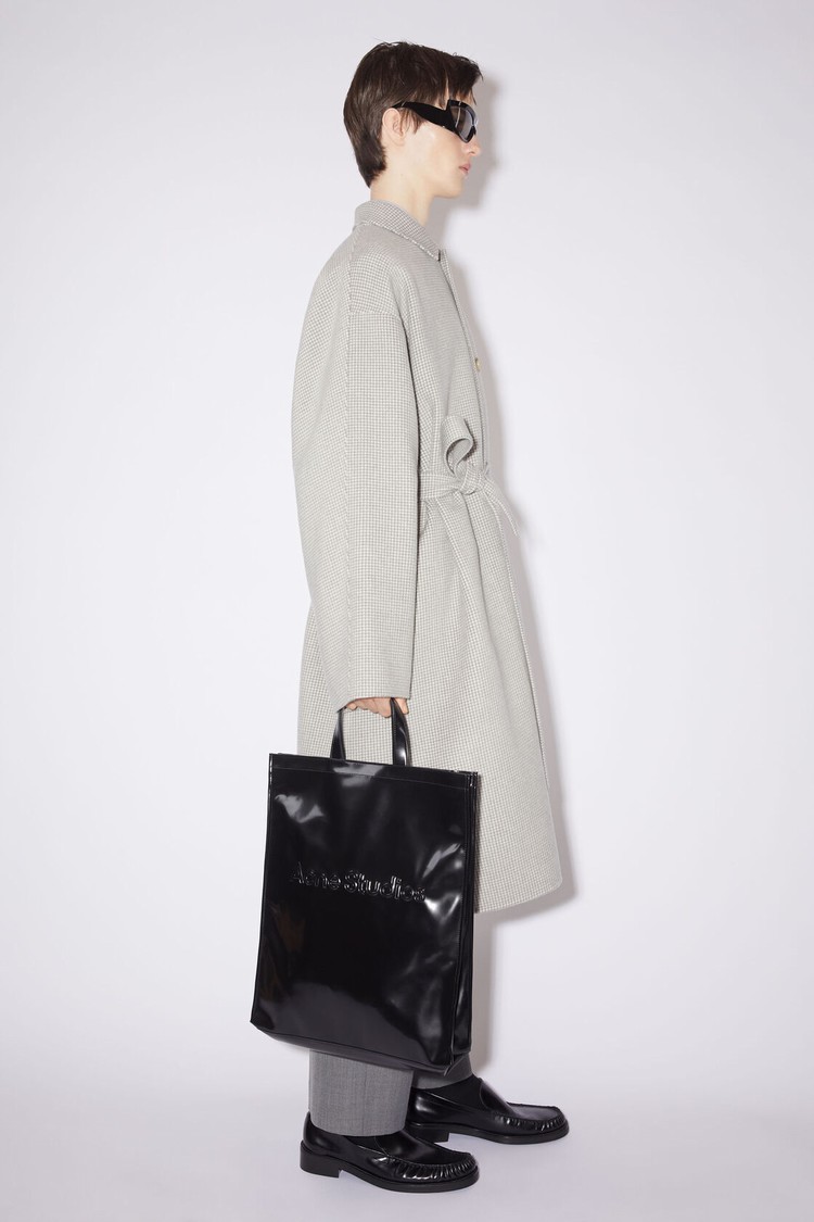 Black Acne Studios Logo Tote Bag | LYRQ-47865